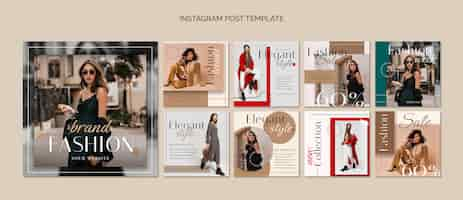 Free PSD fashion sale instagram posts collection