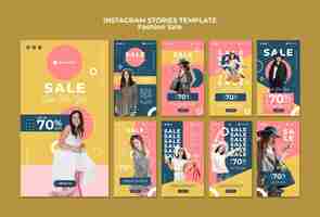 Free PSD fashion sale instagram stories