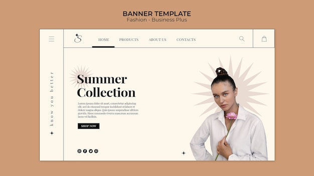 fashion sale landing page template