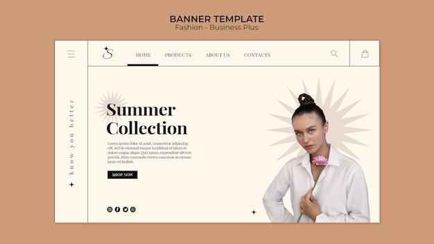 Free PSD fashion sale landing page template