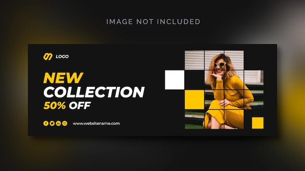 Free PSD fashion sale social media banner or social media template