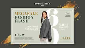 Free PSD fashion sales banner template