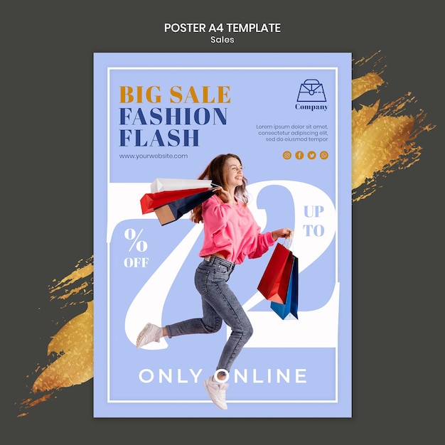 Fashion sales print template