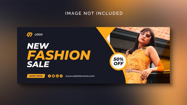 Fashion saless ocial media banner or social media template