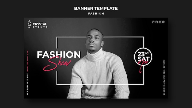 Fashion show banner template