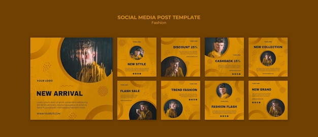 Unleash Your Fashion Style with Free PSD Templates for Social Media Posts – Download Now for Free!