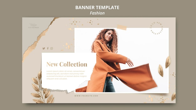 Free PSD fashion store template banner