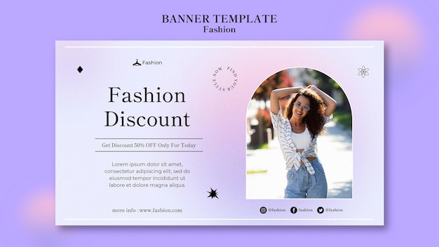 Free PSD fashion and style banner template