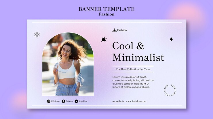 Free PSD fashion and style banner template