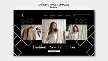 Free PSD fashion and style landing page template