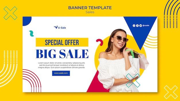 Fashion super sale banner template