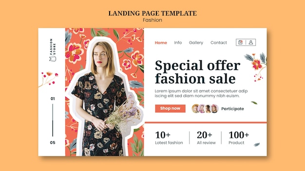 Free PSD fashion template design