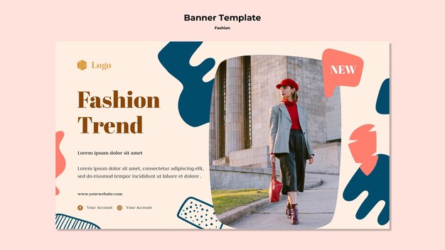 Fashion trend banner template