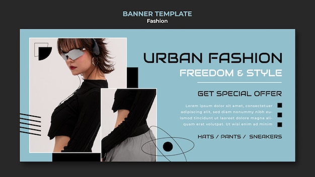 Fashion trends banner template