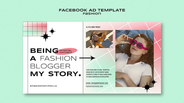 Fashion trends facebook template
