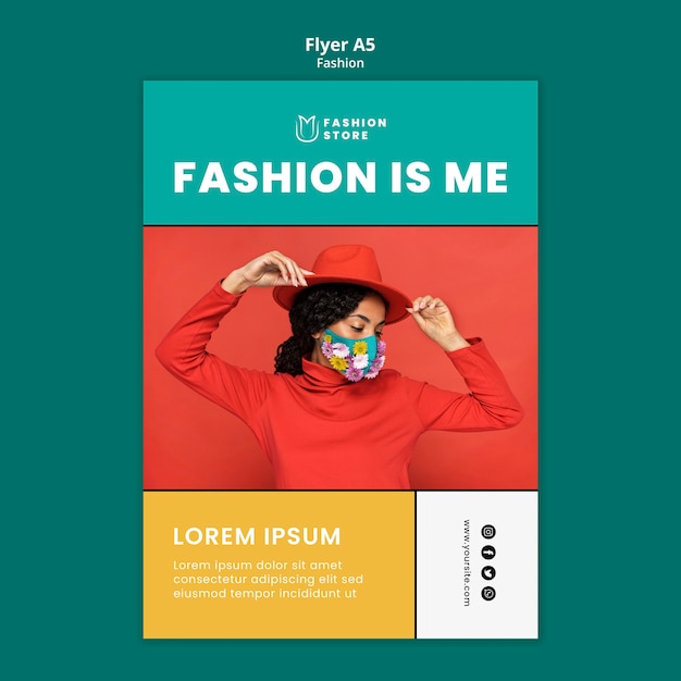 Fashion trends  flyer template