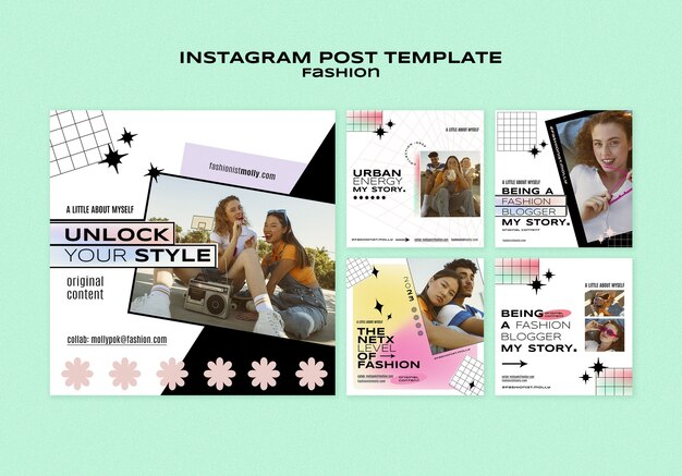 Free PSD fashion trends instagram posts