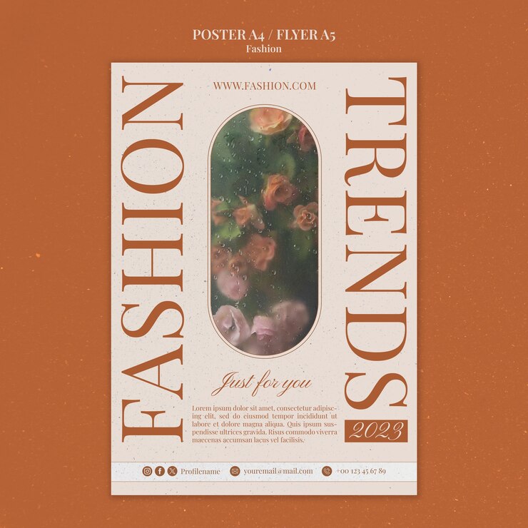 Free PSD fashion trends  poster template