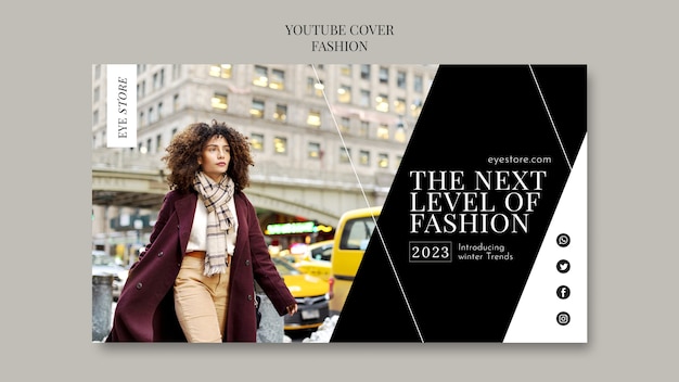 Free PSD fashion trends youtube cover