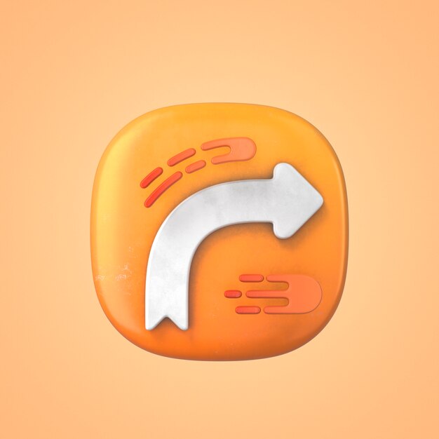 Fast data transfer icon 3d rendering