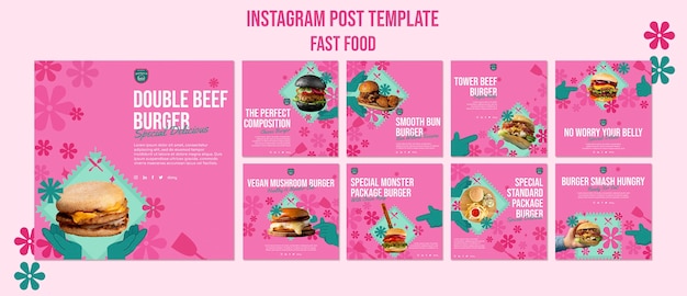 Free PSD fast food template design