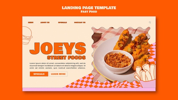 Fast food template design