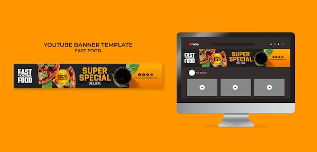 Free PSD fast food template design