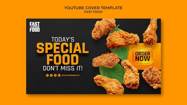 Free PSD fast food template design