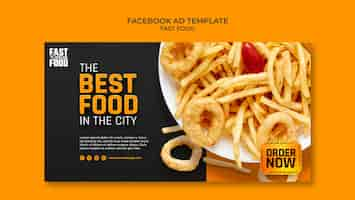 Free PSD fast food template design