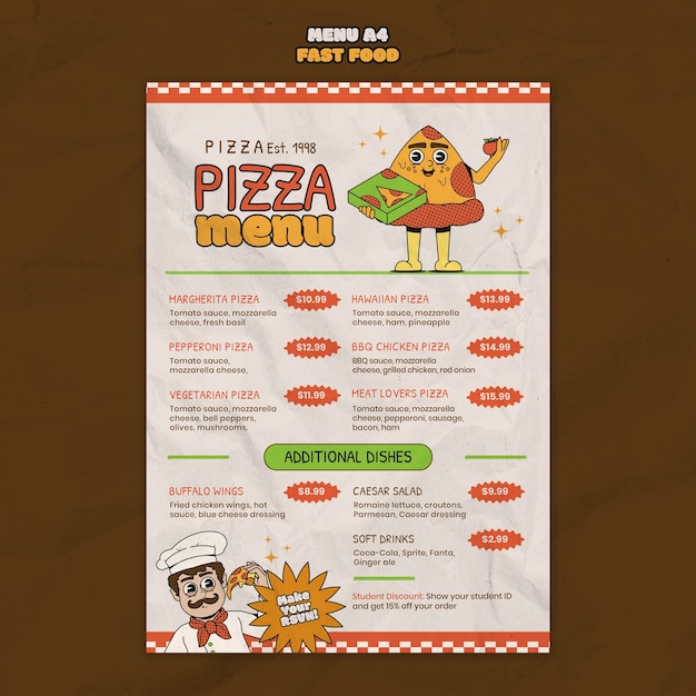 Free PSD fast food template design