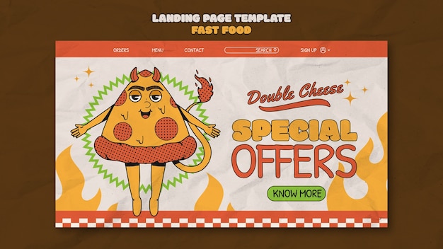 Fast food template design