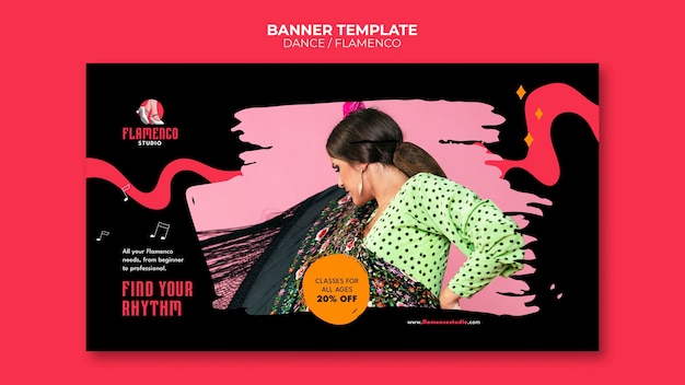 Fat design dance banner template