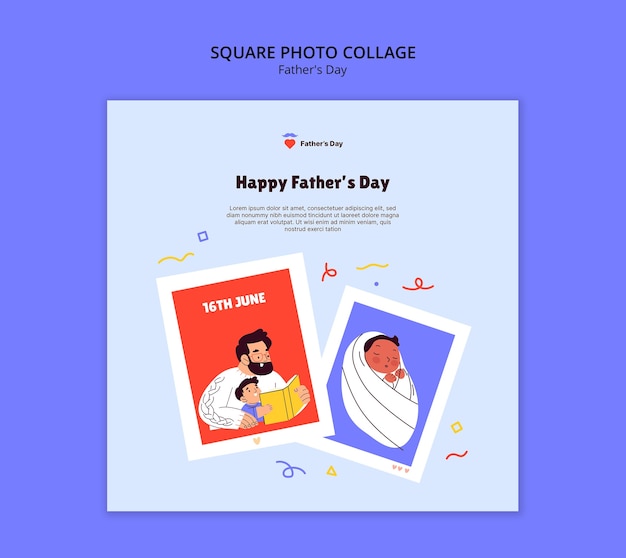 Father's day celebration template