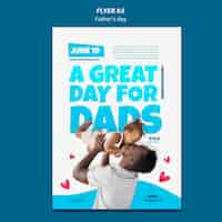 Free PSD father's day poster template design