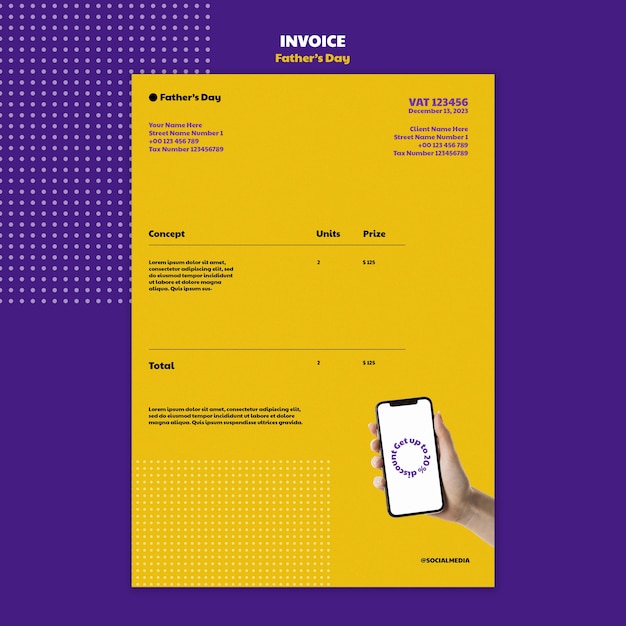 Father's day template design
