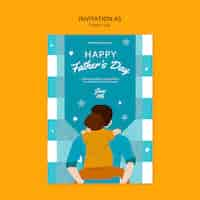 Free PSD father's day template design