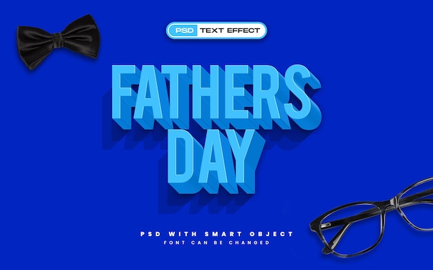 Fathers day text effect