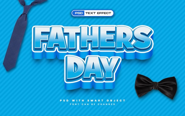 Fathers day text effect