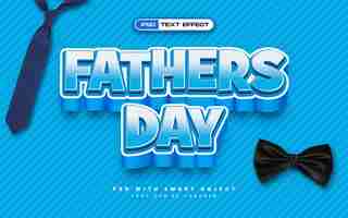 Free PSD fathers day text effect