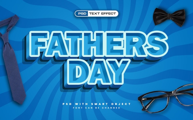 Fathers day text effect