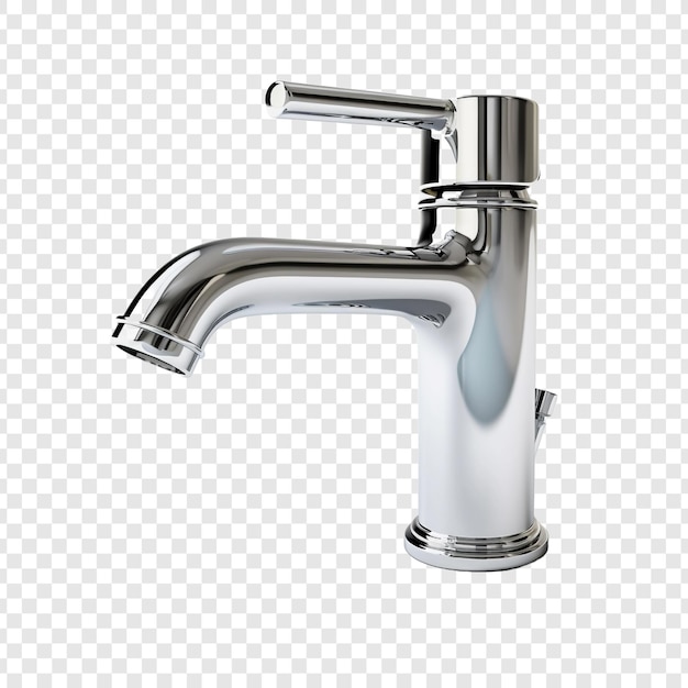 Free PSD faucet isolated on transparent background