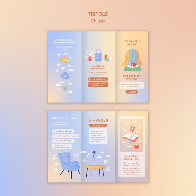 무료 PSD feel good at home template