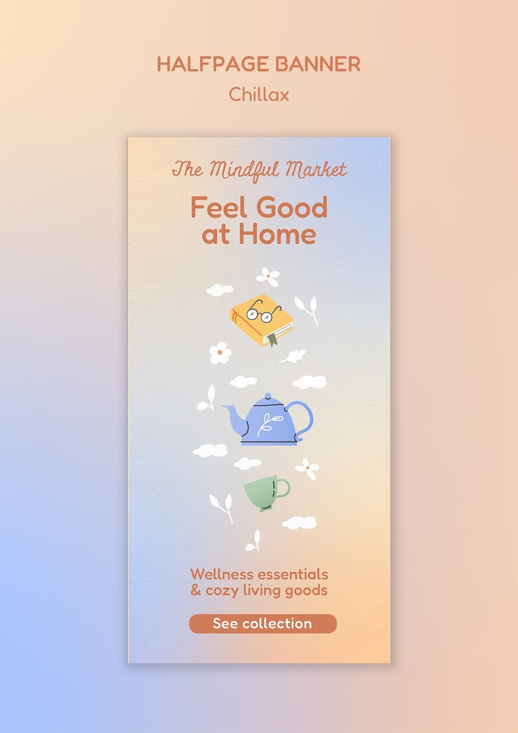 Free PSD feel good at home template