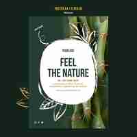 Free PSD feel the nature event template