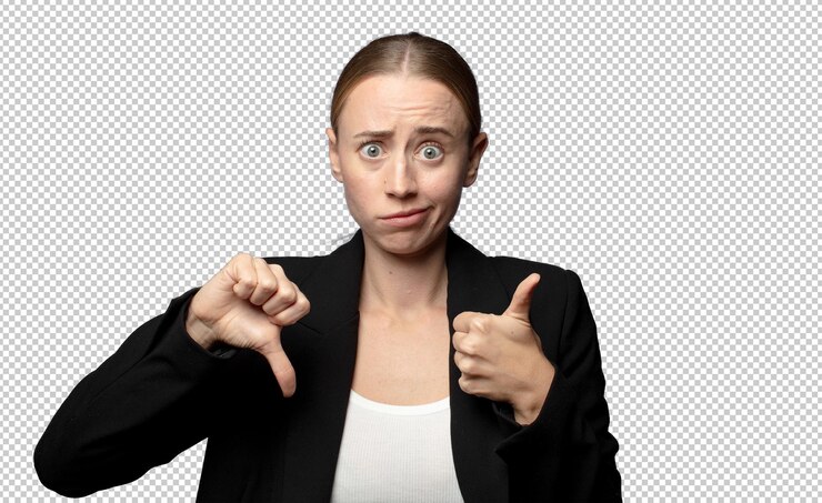 Free PSD feeling confused clueless and unsure weighting the good and bad in different options or choices