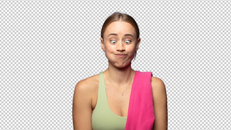 Free PSD feeling stressed unhappy and frustrated touching forehead and suffering migraine of severe headache