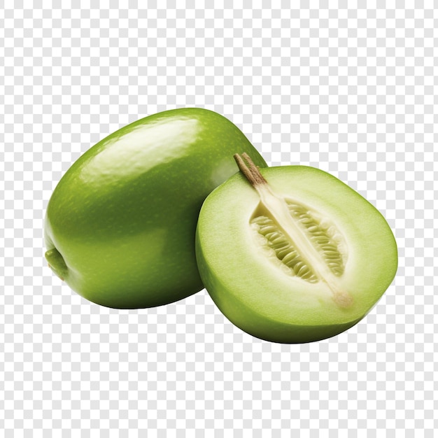 투명한 배경에 고립 된 feijoa 과일