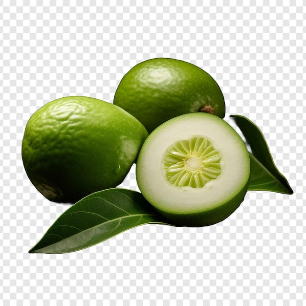 Free PSD feijoa fruits isolated on transparent background