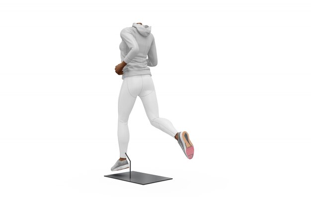 Female Sport Outfit Mock-up Isolated