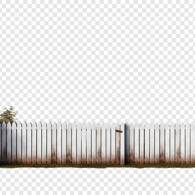 Free PSD fence isolated on transparent background